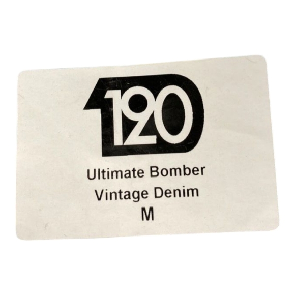 NineteenTwenty Ultimate Bomber Vintage Denim Sz Med Reversible Convertible New - Picture 16 of 16